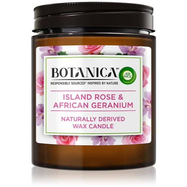 Air Wick Air Wick Botanica Island Rose & African Geranium mirisna svijeća s mirisom ruže 205 g