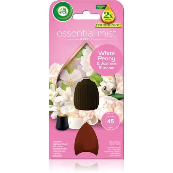 Air Wick Air Wick Essential Mist White Peony & Jasmine Blossom punjenje za aroma difuzer 20 ml