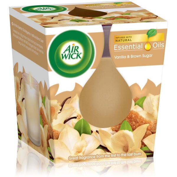 Air Wick Air Wick Essential Oil Vanilla & Brown Sugar mirisna svijeća 105 g