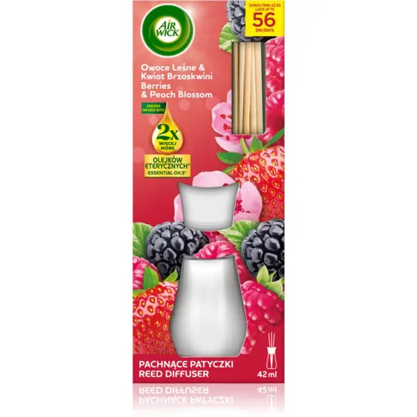 Air Wick Air Wick Essential Oils Berries & Peach Blossom aroma difuzer 42 ml