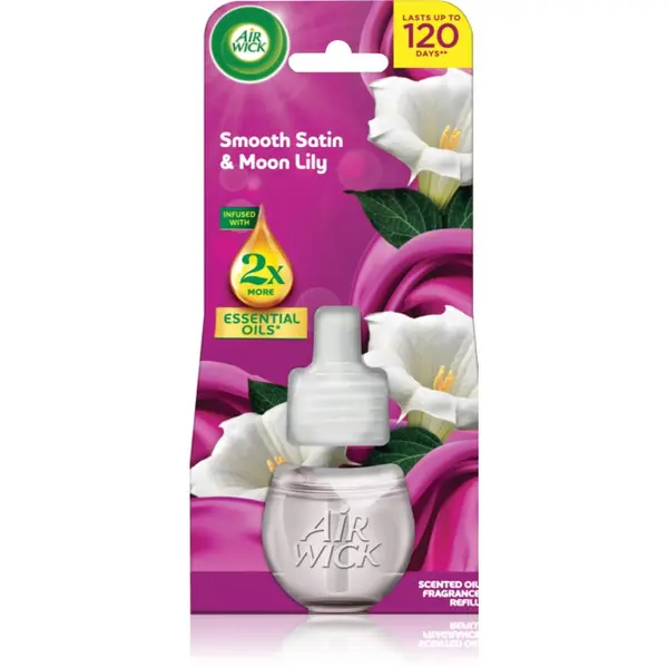 Air Wick Air Wick Essential Oils Smooth Satin & Moon Lily punjenje za električni difuzor 19 ml