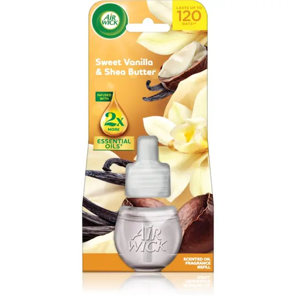 Air Wick Air Wick Essential Oils Sweet Vanilla & Shea Butter punjenje za električni difuzor 19 ml