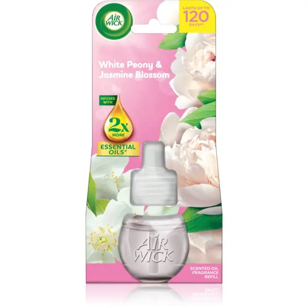 Air Wick Air Wick Essential Oils White Peony & Jasmine Blossom punjenje za električni difuzor 19 ml