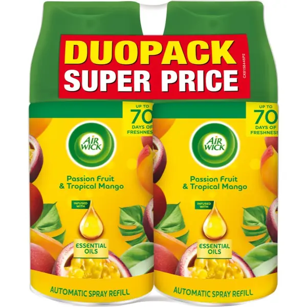 Air Wick Air Wick Freshmatic Passion Fruit & Tropical Mango osvježivač zraka zamjensko punjenje s mirisom DUO 2x250 ml