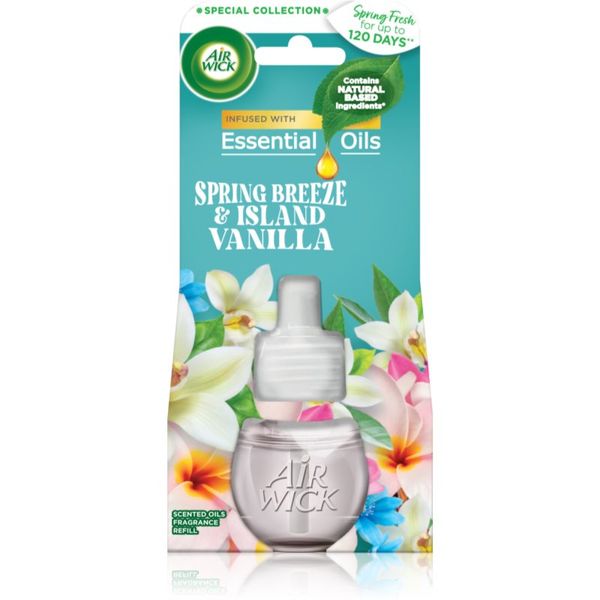 Air Wick Air Wick Spring Fresh Spring Breeze & Island Vanilla električni osvježivač zraka zamjensko punjenje 19 ml