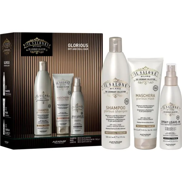 Alfaparf Milano Alfaparf Milano Il Salone Milano Glorious Kit poklon set za suhu i oštećenu kosu