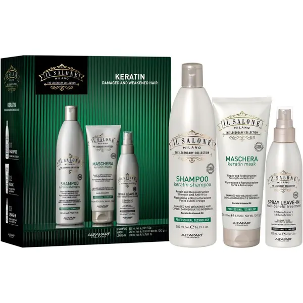 Alfaparf Milano Alfaparf Milano Il Salone Milano Keratin kit poklon set za oštećenu kosu
