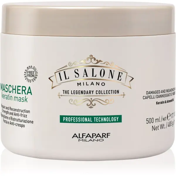 Alfaparf Milano Alfaparf Milano Il Salone Milano Keratin obnavljajuća maska za oštećenu kosu 500 ml