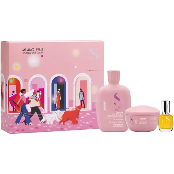 Alfaparf Milano Alfaparf Milano Semi di Lino Moisture Holiday Kit poklon set za intenzivnu hidrataciju 3 kom