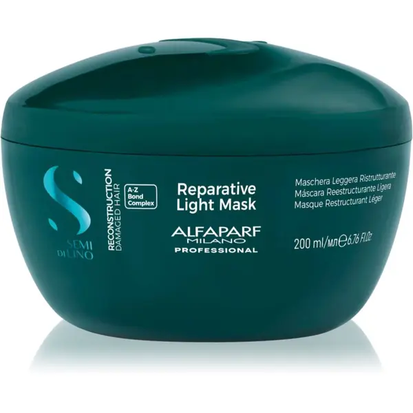 Alfaparf Milano Alfaparf Milano Semi di Lino Reconstruction Reparative Light Mask regenerirajuća maska za oštećenu kosu za nježnu kosu 200 ml