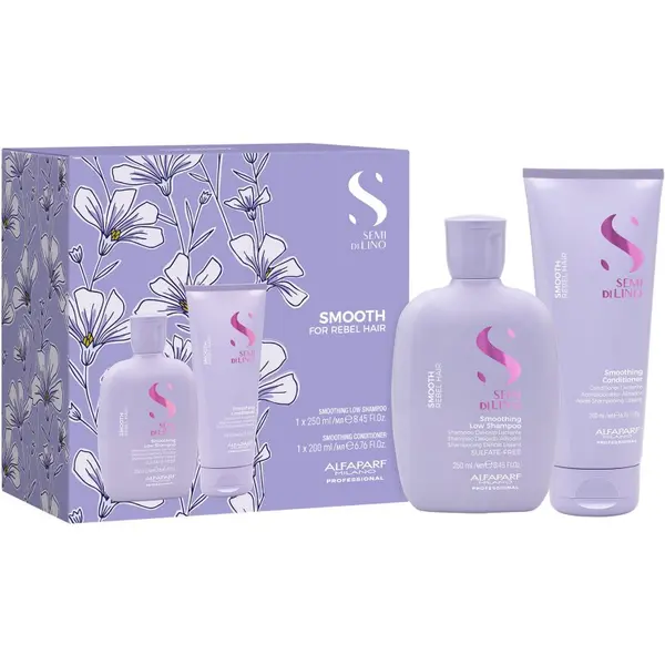Alfaparf Milano Alfaparf Milano Semi di Lino Smooth Kit set za neposlušnu i anti-frizz kosu