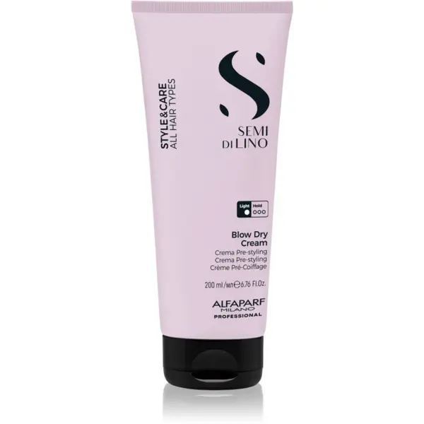 Alfaparf Milano Alfaparf Milano Semi di Lino Style&Care Blow Dry Cream zaštitna krema za ubrzavanje feniranja za sve tipove kose 200 ml