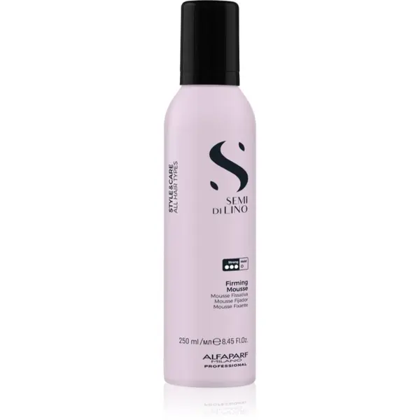 Alfaparf Milano Alfaparf Milano Semi di Lino Style&Care Firming mousse strong hold pjena za učvršćivanje za kosu 250 ml