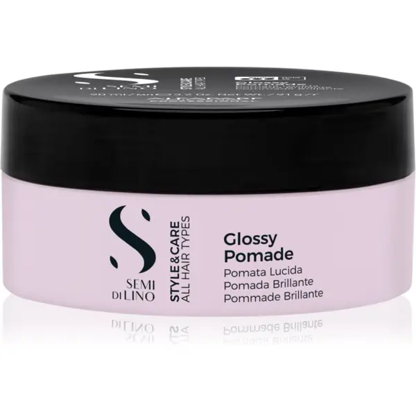 Alfaparf Milano Alfaparf Milano Semi di Lino Style&Care Glossy Pomade pomada od voska za oblikovanje kose s visokim sjajem 100 ml