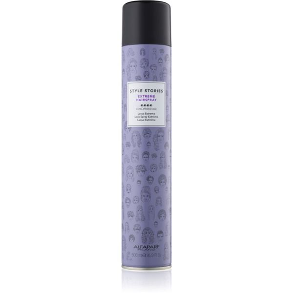 Alfaparf Milano Alfaparf Milano Style Stories The Range Hairspray lak za kosu s dodatno pojačanim učvršćivanjem Extreme Hairspray 500 ml