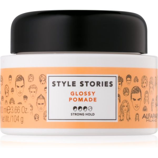 Alfaparf Milano Alfaparf Milano Style Stories The Range Paste pasta za oblikovanje jako učvršćivanje Glossy Pomade 100 ml