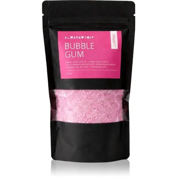 Almara Soap Almara Soap Bath Salt Bubble Gum sol za kupku koja boji vodu 180 g