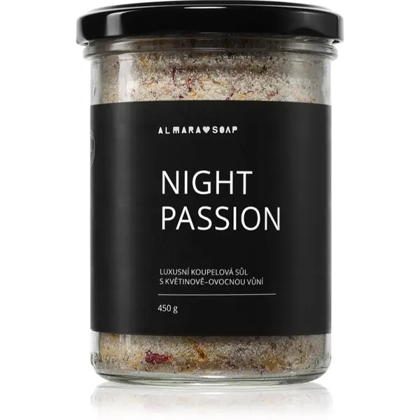 Almara Soap Almara Soap Bath Salt relaksirajuća sol za kupku s mirisom Night Passion 450 g