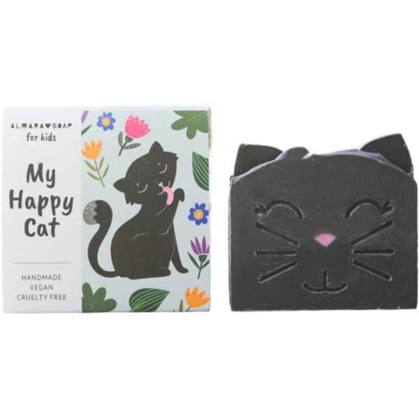 Almara Soap Almara Soap For Kids My Happy Cat sapun ručne izrade s mirisom breskve za djecu 100 g