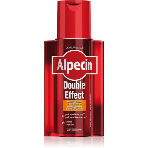 Alpecin Alpecin Double Effect šampon s kofeinom za muškarce protiv peruti i opadanja kose 200 ml
