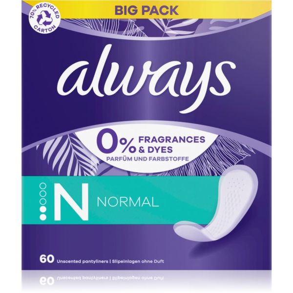 Always Always Daily Fresh Normal dnevni ulošci bez parfema 60 kom