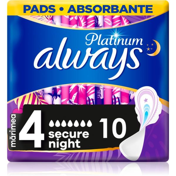 Always Always Platinum Secure Night Size 4 ulošci 10 kom