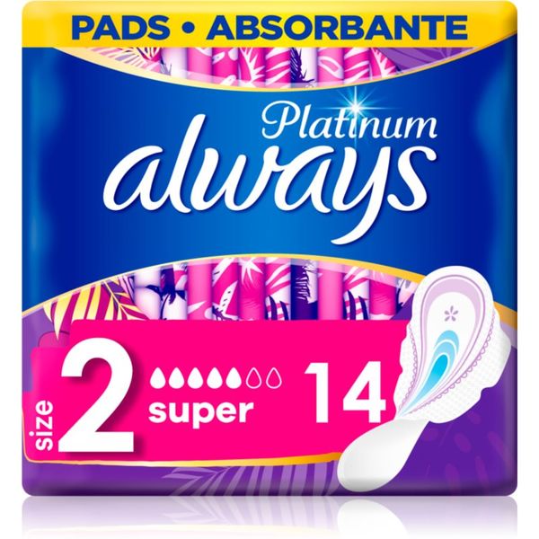 Always Always Platinum Super Size 2 ulošci 14 kom