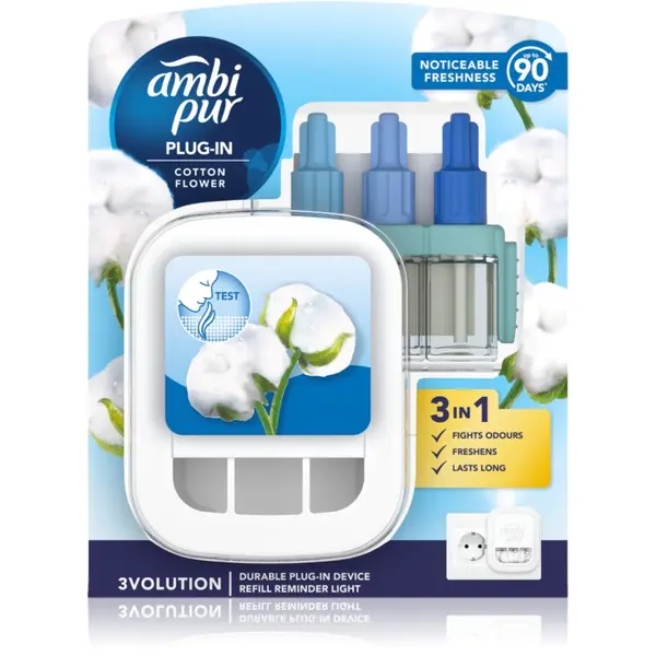 AmbiPur AmbiPur 3volution Cotton Flower električni osvježivač zraka s punjenjem 20 ml