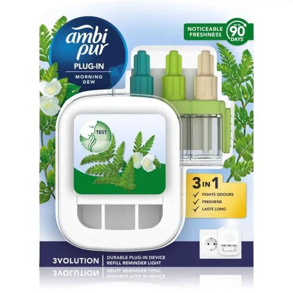 AmbiPur AmbiPur 3volution Morning Dew električni osvježivač zraka s punjenjem 20 ml