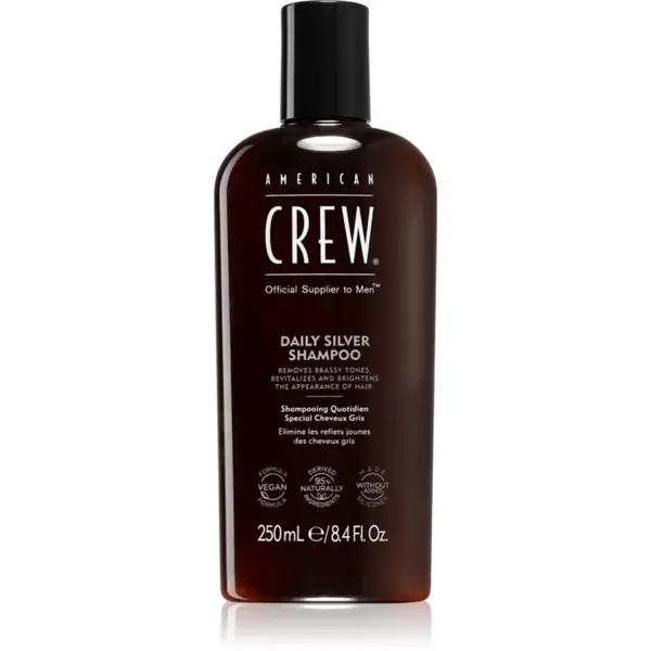American Crew American Crew Daily Silver Shampoo šampon za bijelu i sijedu kosu 250 ml