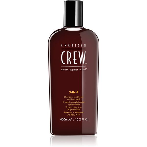 American Crew American Crew Hair & Body 3-IN-1 šampon, regenerator i gel za tuširanje 3 u 1 za muškarce 450 ml