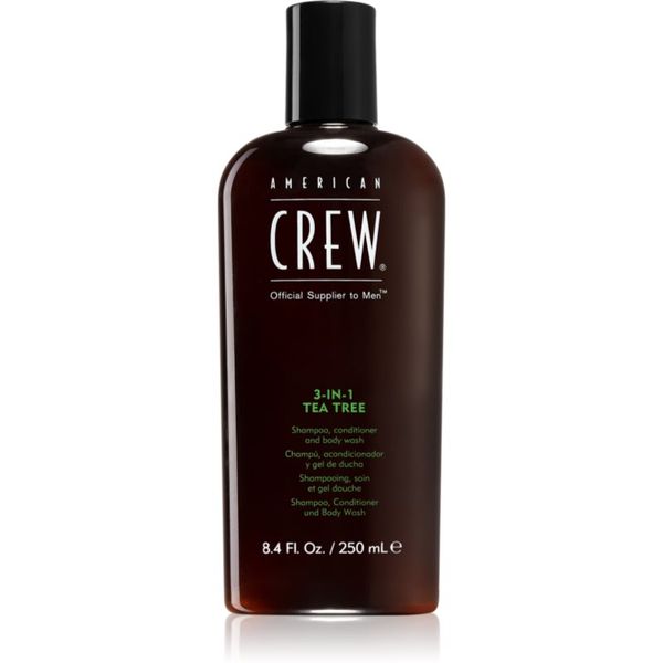 American Crew American Crew Hair & Body 3-IN-1 Tea Tree šampon, regenerator i gel za tuširanje 3 u 1 za muškarce 250 ml
