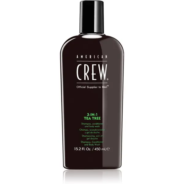 American Crew American Crew Hair & Body 3-IN-1 Tea Tree šampon, regenerator i gel za tuširanje 3 u 1 za muškarce 450 ml