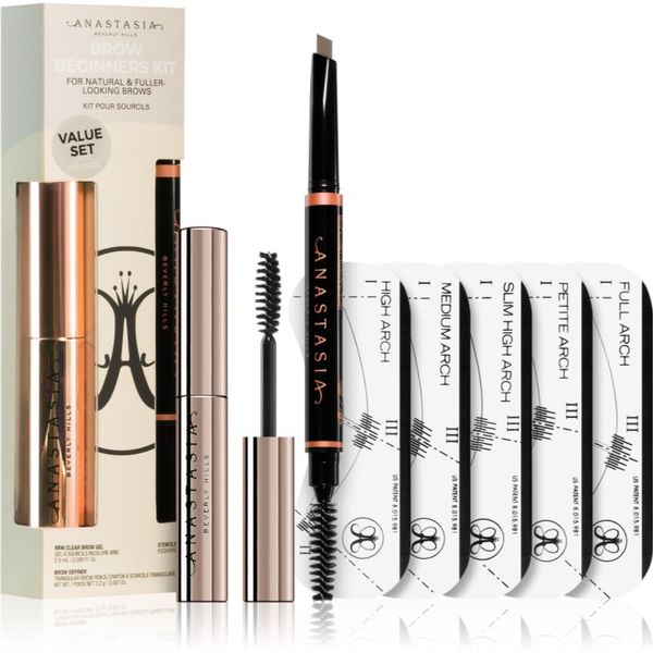 Anastasia Beverly Hills Anastasia Beverly Hills Brow Beginners Kit set za obrve Taupe nijansa