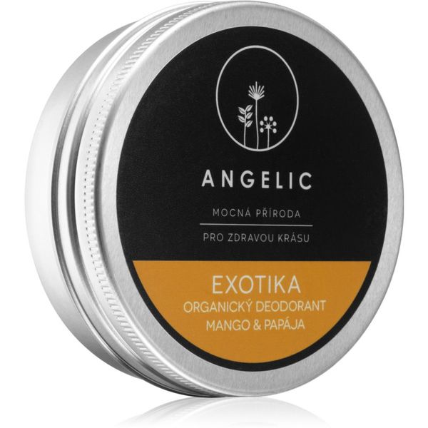 Angelic Angelic Organic deodorant "Exotica" Mango & Papaya kremasti dezodorans BIO kvalitete 50 ml