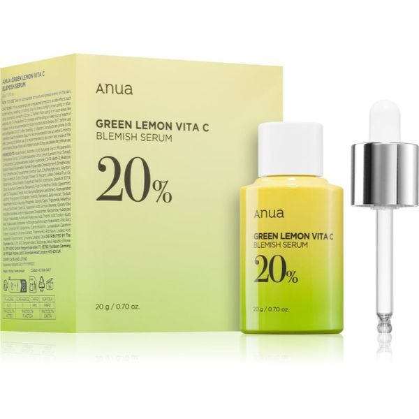 Anua Anua Green Lemon Vita C Blemish Serum Mask sheet maska za blistav ten protiv bora 25 ml