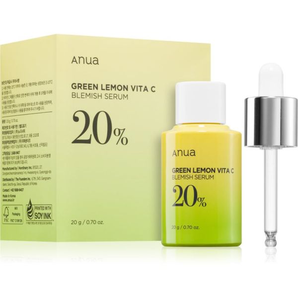 Anua Anua Green Lemon Vita C Blemish Serum posvjetljujući serum s vitaminom C za problematično lice, akne 20 ml