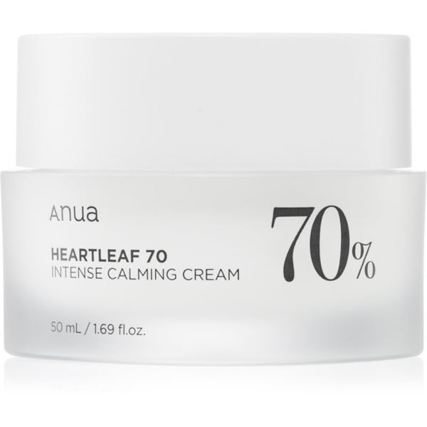Anua Anua Heartleaf 70% Intense Calming Cream intenzivna umirujuća i zaštitna krema za sve tipove kože, uključujući osjetljivu 50 ml
