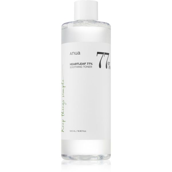 Anua Anua Heartleaf 77% Soothing Toner umirujući tonik za čišćenje za obnavljanje kožne barijere 500 ml