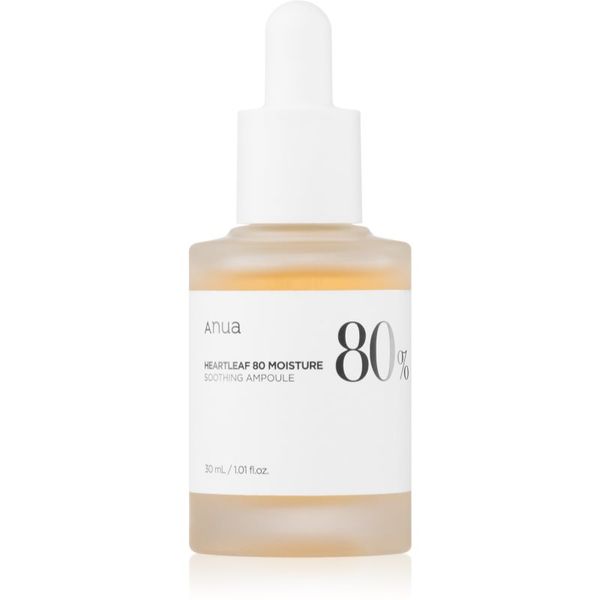 Anua Anua Heartleaf 80% Moisture Ampoule ampule za intenzivnu obnovu kože lica s umirujućim djelovanjem 30 ml