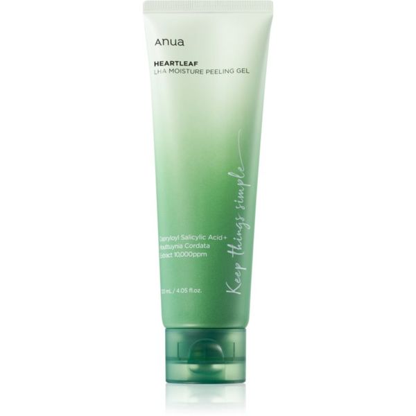 Anua Anua Heartleaf LHA Moisture Peeling Gel blagi gel piling za osjetljivo lice sklono aknama 120 ml