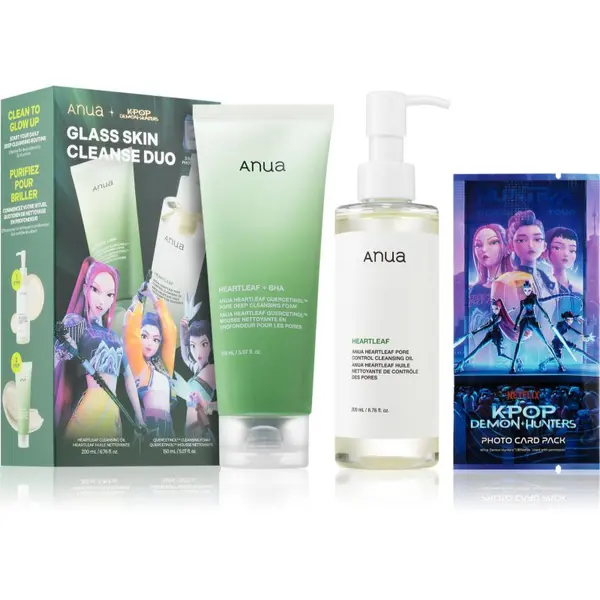 Anua Anua K-Pop Demon Hunters Double Cleansing Duo Set poklon set za dubinsko čišćenje