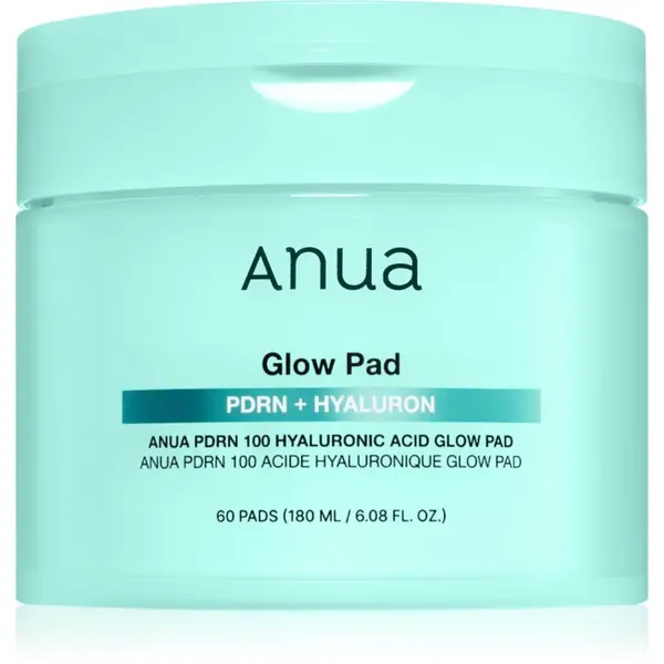 Anua Anua PDRN 100 Hyaluronic Acid Glow Pad blazinice natopljene tonerom za hidrataciju i zatezanje kože 60 kom