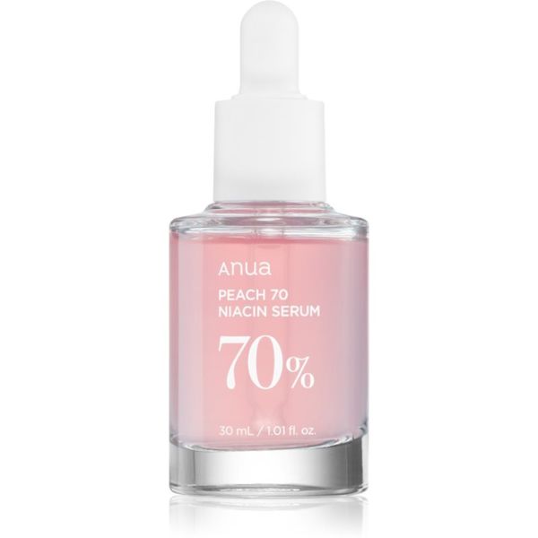 Anua Anua Peach 70% Niacin Serum posvjetljujući hidratantni serum za proširene pore i bore 30 ml