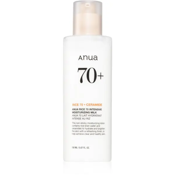 Anua Anua Rice 70 Intensive Moisturizing Milk posvjetljujuće i hidratantno mlijeko za lice 150 ml