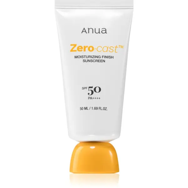 Anua Anua Zero-Cast Moisturizing Finish Sunscreen hidratantna zaštitna krema SPF 50 50 ml