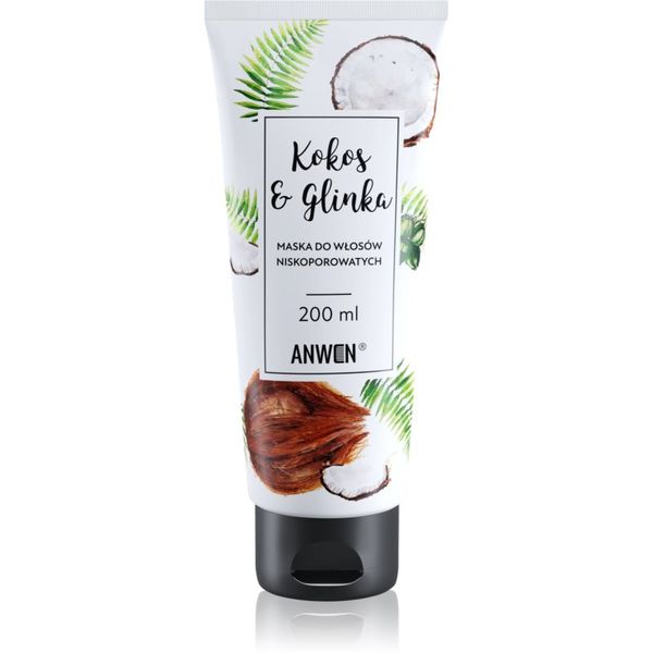 Anwen Anwen Coconut & Clay maska za kosu Low Porosity 200 ml