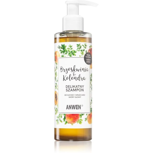 Anwen Anwen Peach & Coriander umirujući šampon za suho i osjetljivo vlasište 200 ml