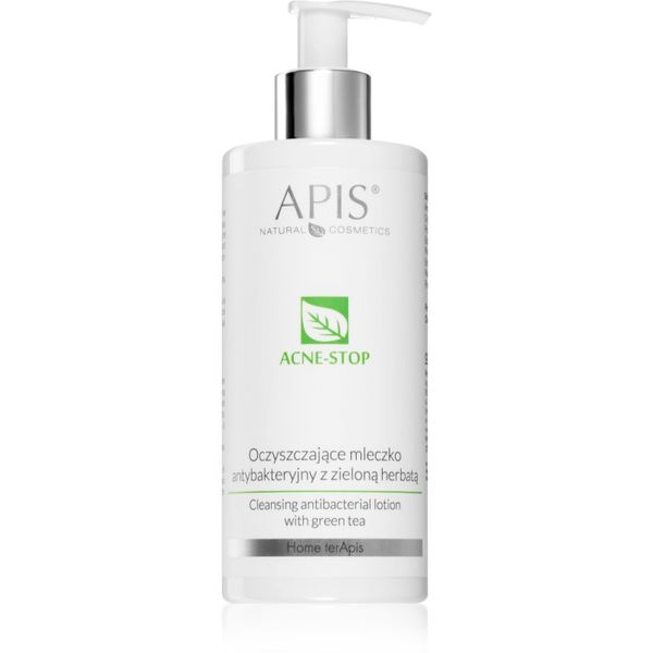 Apis Natural Cosmetics Apis Natural Cosmetics Acne-Stop Home TerApis mlijeko za čišćenje i skidanje make-upa sa zelenim čajem 300 ml