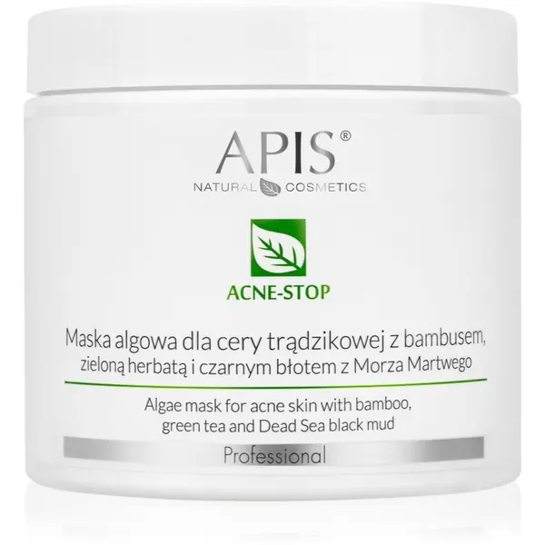 Apis Natural Cosmetics Apis Natural Cosmetics Acne-Stop Professional omekšavajuća maska za čišćenje za masno lice sklono aknama 200 g